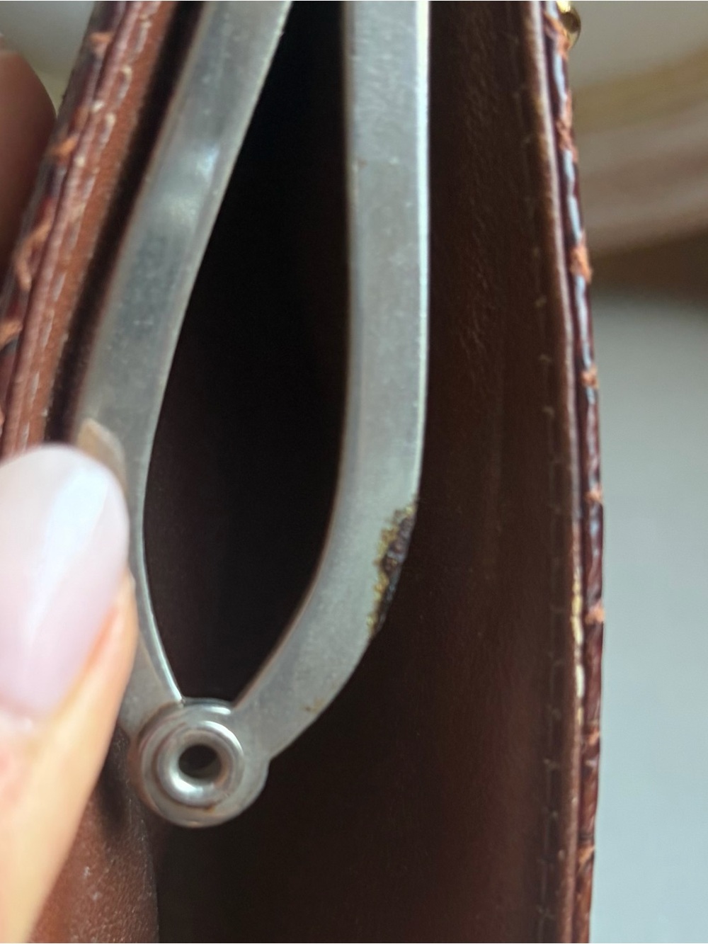 Brown python bag - Picture 12 of 14
